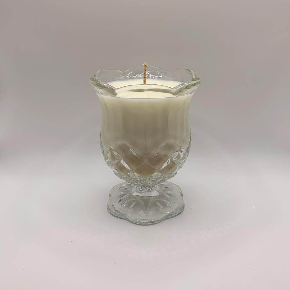 Tulip Votive Glass Cup - Spiced Apple Chai Candle