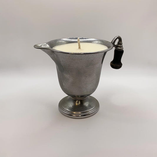 Silver Vintage Farberware Creamer Vessel - Spiced Apple Chai Candle